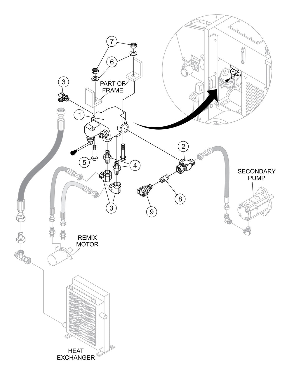 LS600 Remixer Control Assembly Parts