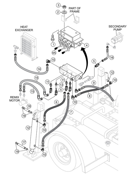 LS600 Hydraulic Stabilizer Assembly Parts