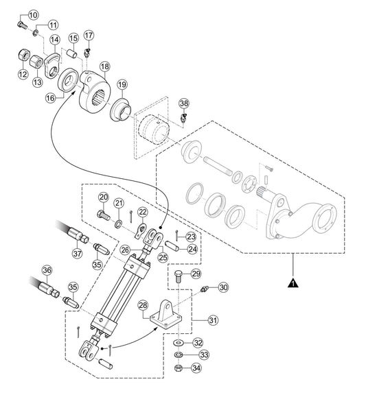 LS600P Shuttle Cylinder Assembly Parts