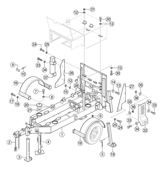 LS600P Frame Assembly Parts