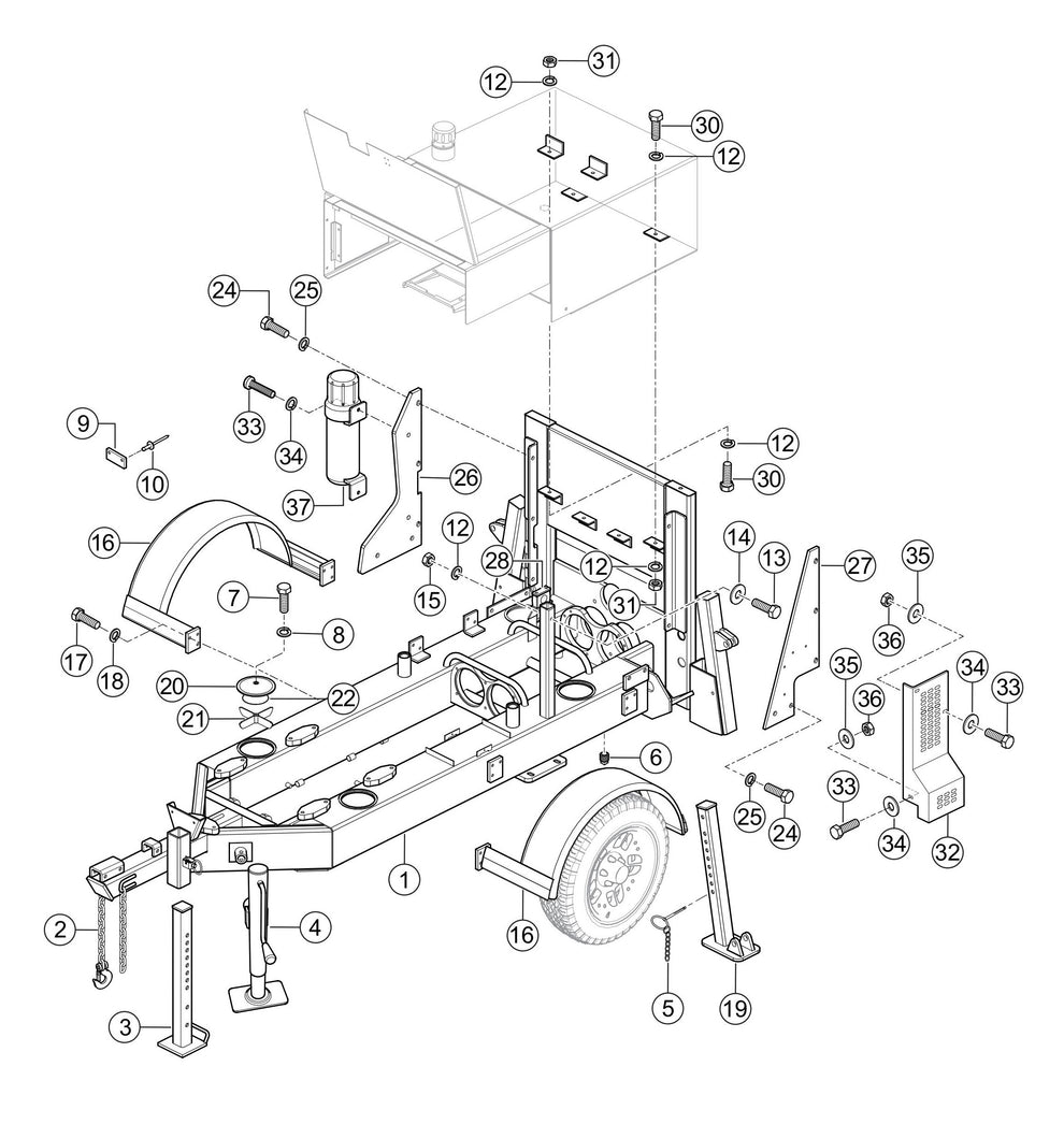 LS600P Frame Assembly Parts