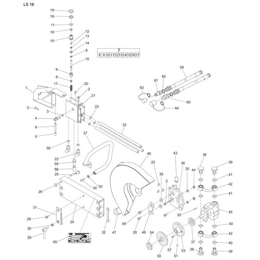 LS 16 Cut Off Saw Parts By Atlas Copco