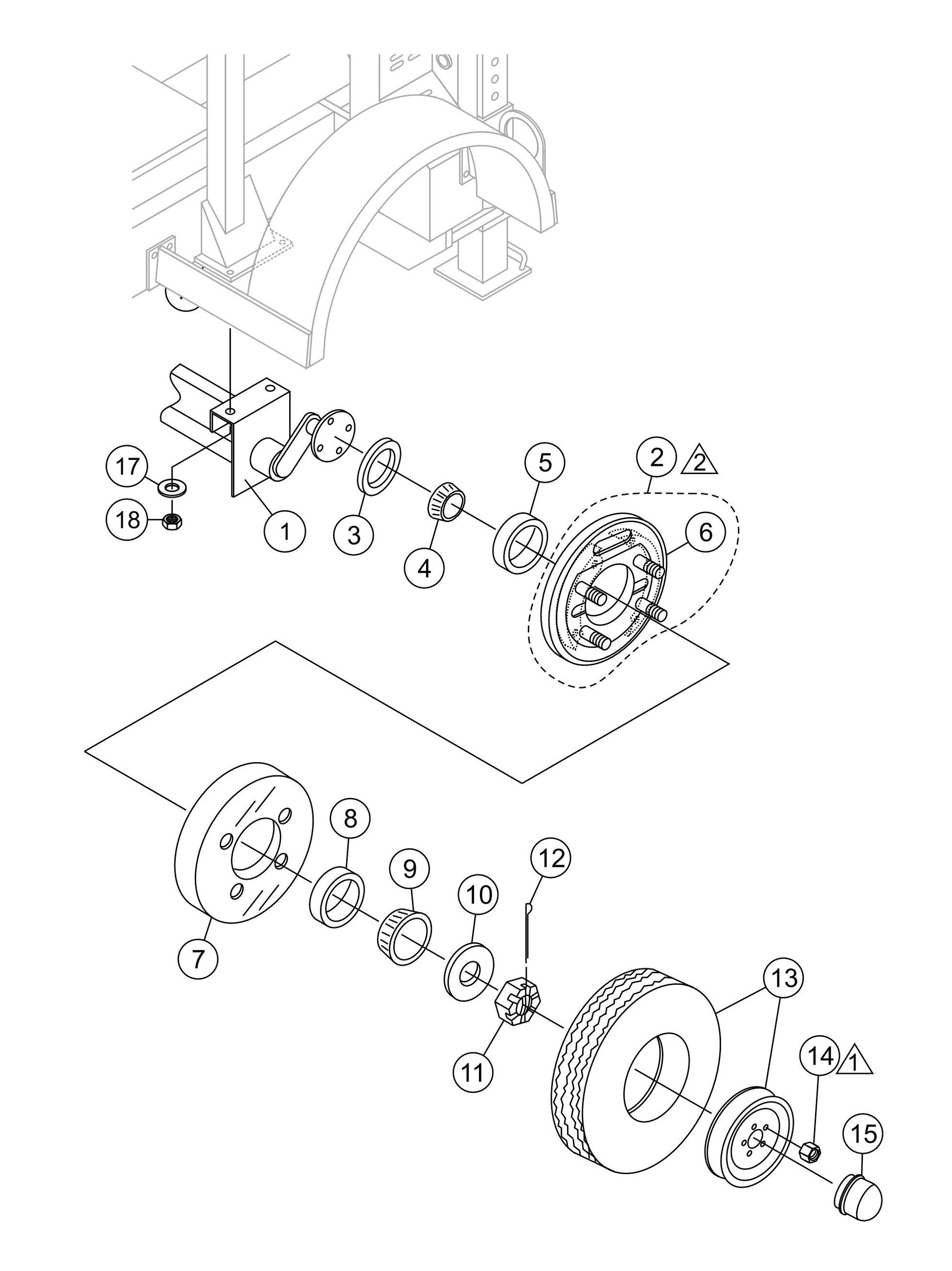 LS300 Axle Assembly Parts