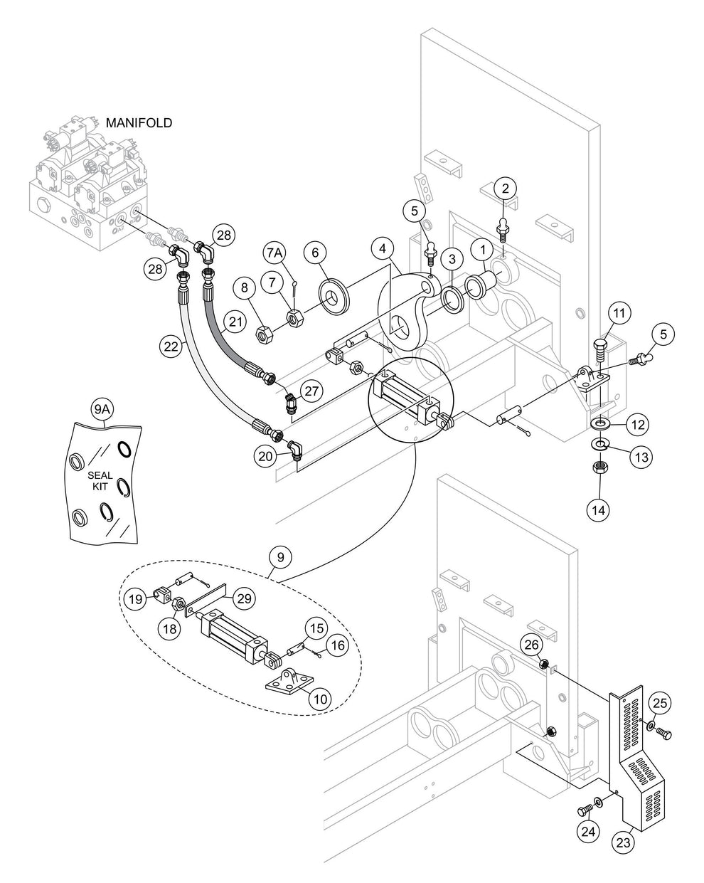 LS300 Shuttle Cylinder Assembly Parts