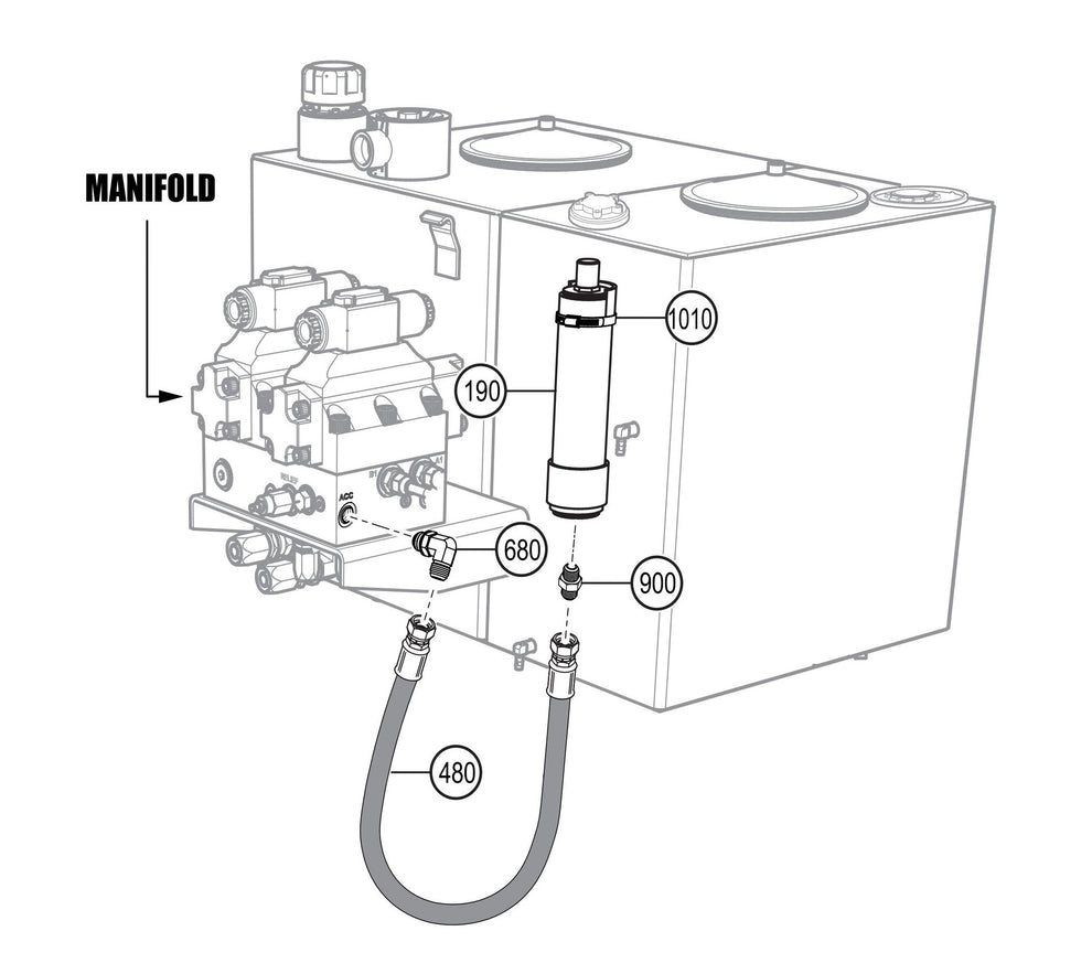 LS300G Piston Accumulator Assembly Parts