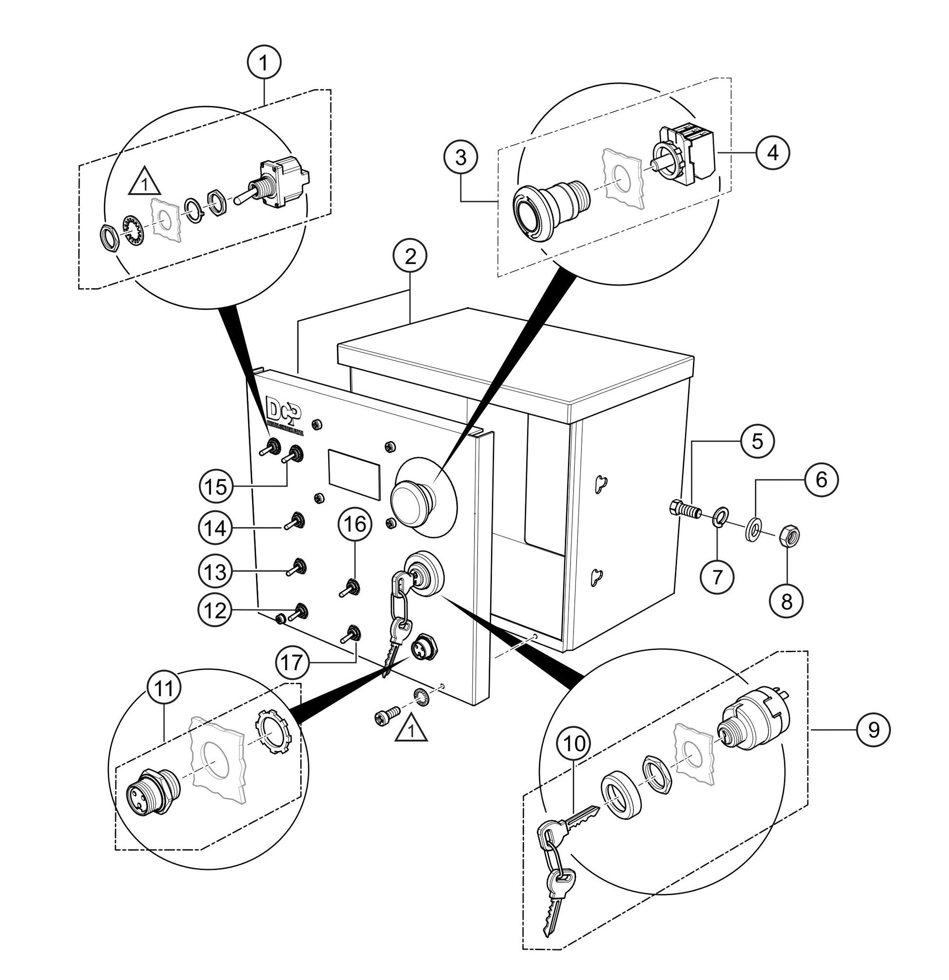 LS300G Control Box Assembly Parts