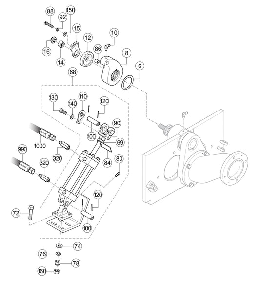 LS300GK Shuttle Cylinder Assembly Parts