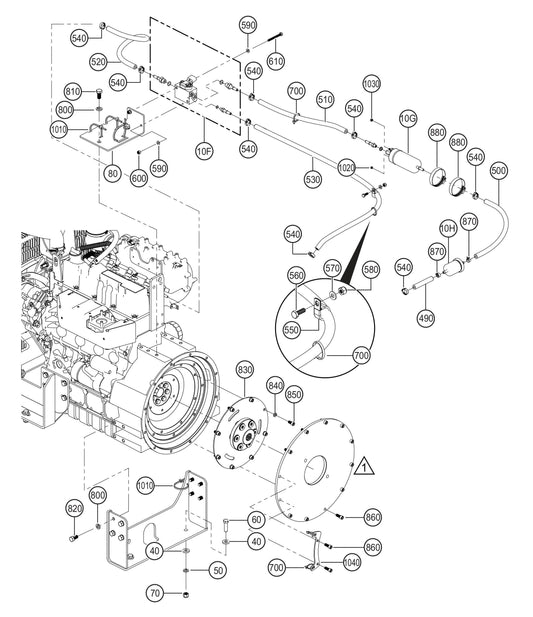 LS300GK Fuel System Assembly Parts