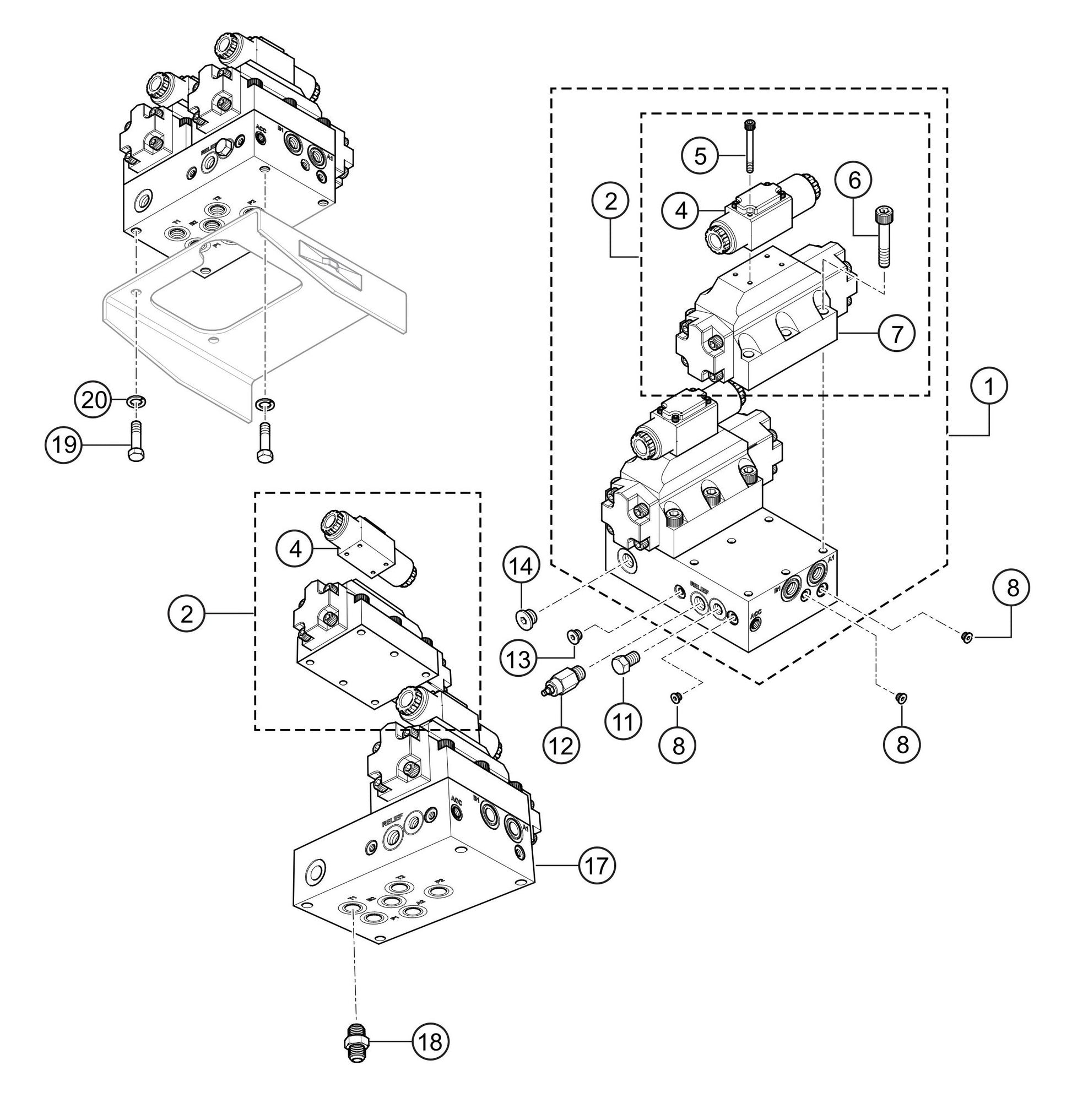 LS300GK Manifold Assembly Parts