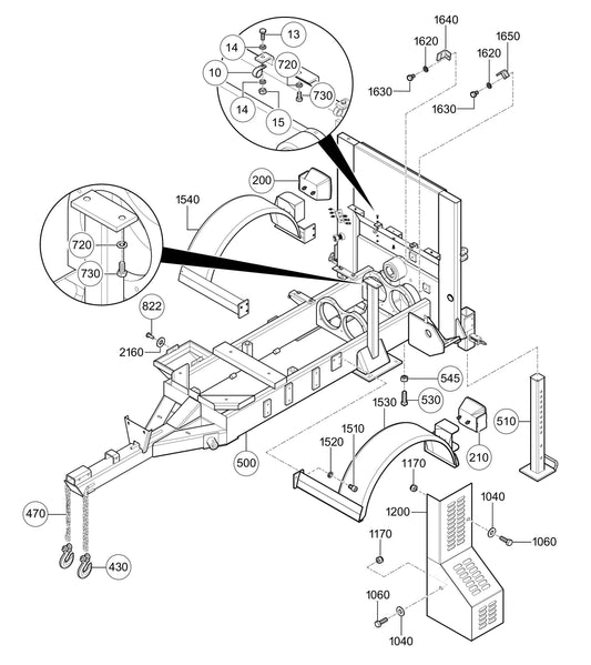 LS300GK Frame Assembly Parts