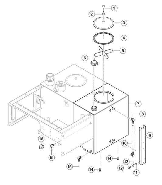 LS300P Fuel Tank Assembly Parts
