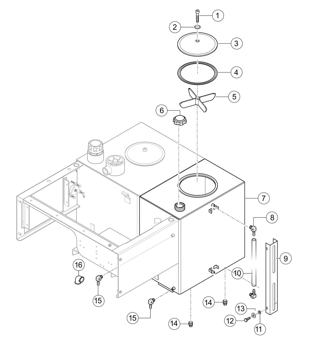 LS300P Fuel Tank Assembly Parts