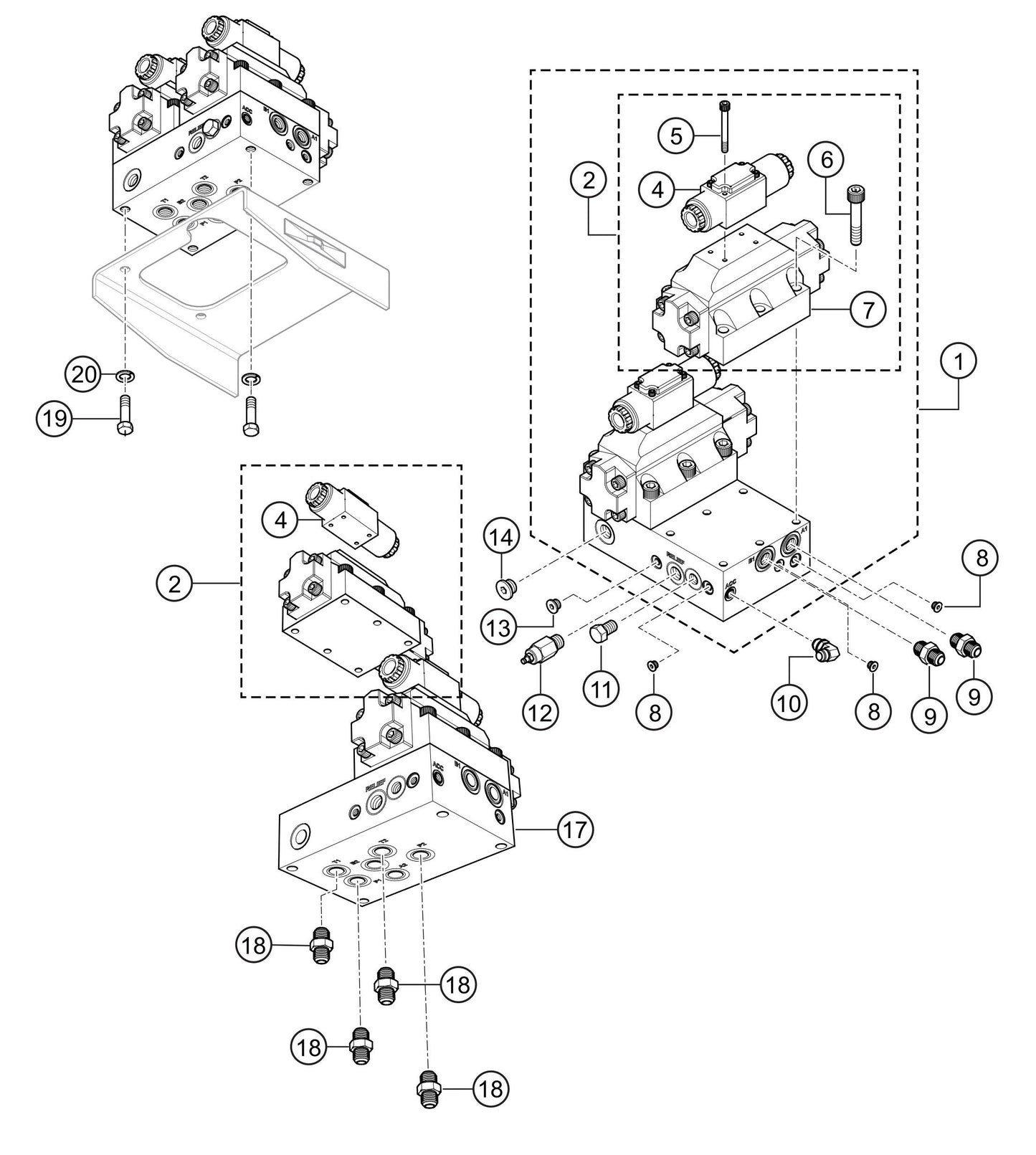 LS300P Manifold Assembly Parts