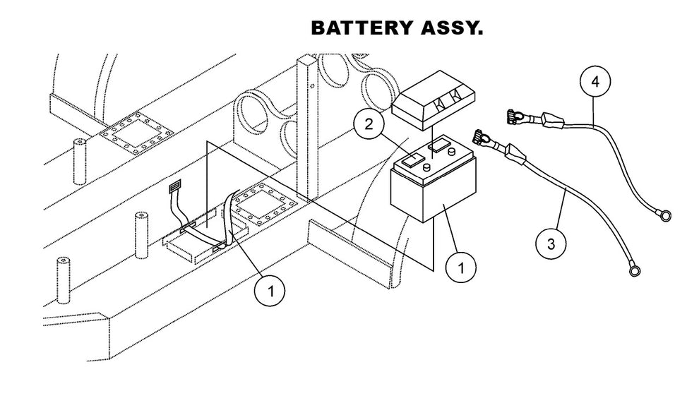 Battery Assembly Parts-LS-40,  LS-40TD,  LS-50TD DEUTZ F4L2011, BF4L2011 Diesel Engine