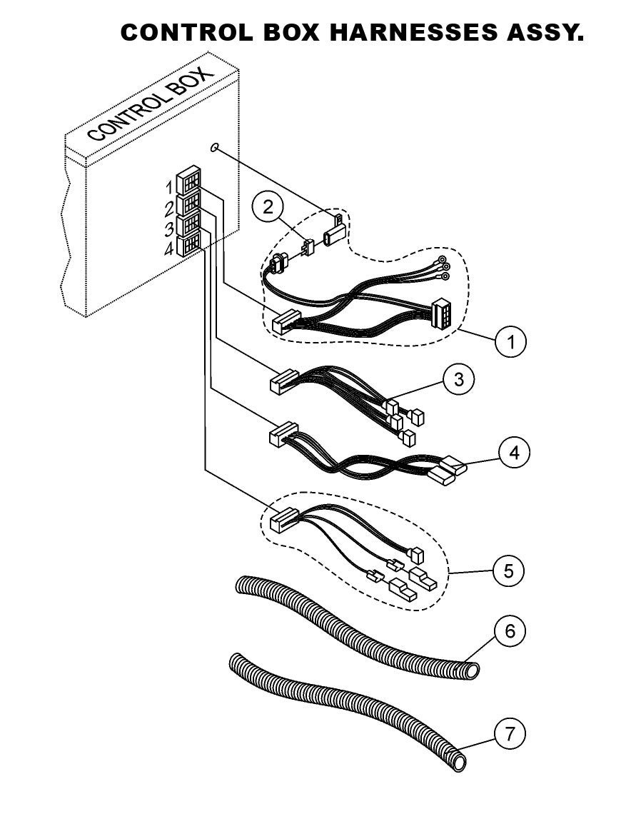 Control Box Harness Assembly Parts-LS-40,  LS-40TD,  LS-50TD DEUTZ F4L2011, BF4L2011 Diesel Engine