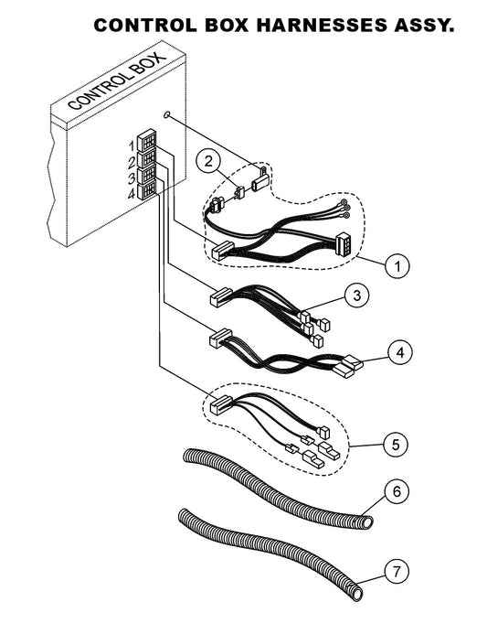 Control Box Harness Assembly Parts-LS-40,  LS-40TD,  LS-50TD DEUTZ F4L2011, BF4L2011 Diesel Engine