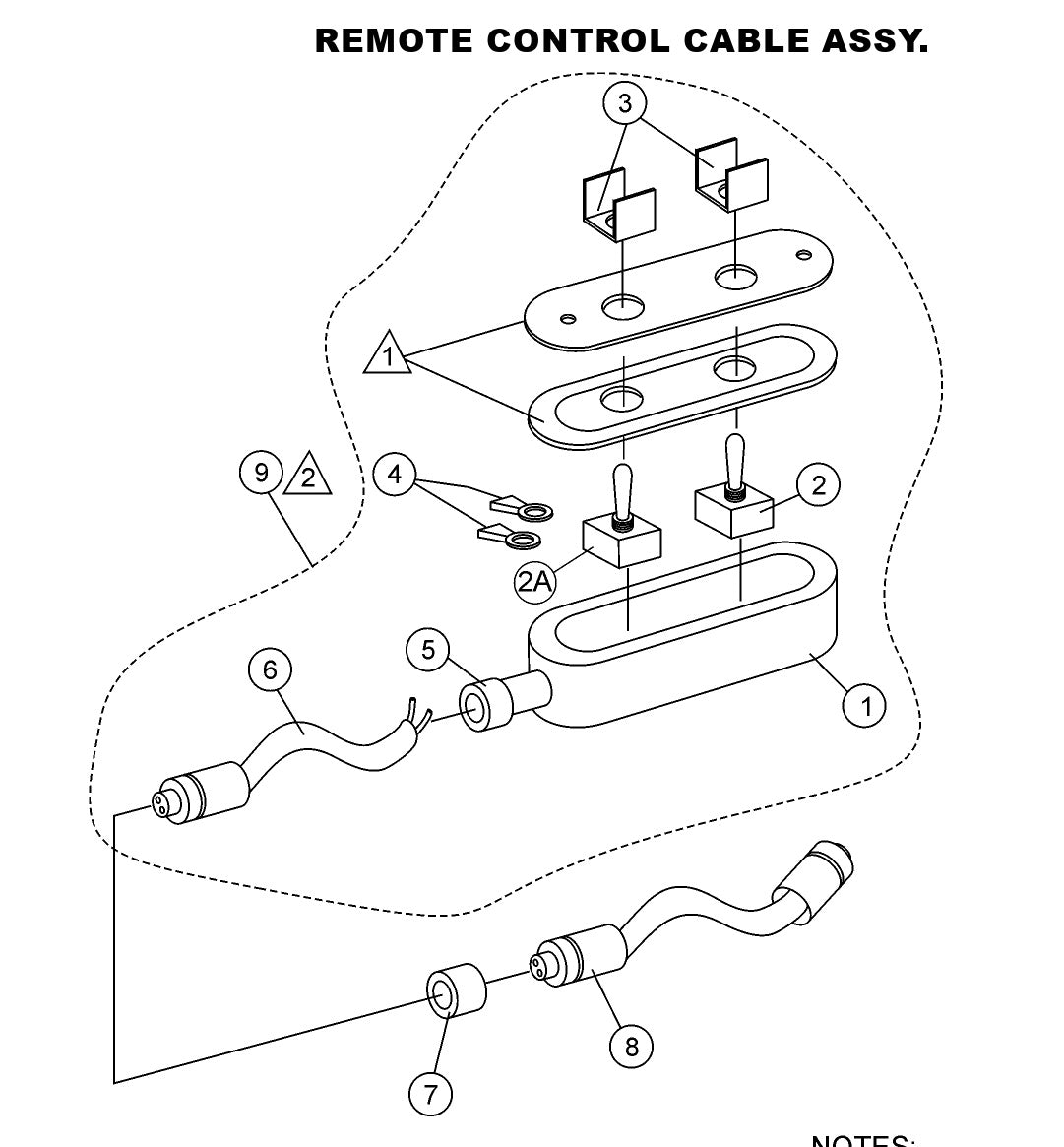 Remote Control Cable Assembly Parts-LS-40,  LS-40TD,  LS-50TD DEUTZ F4L2011, BF4L2011 Diesel Engine