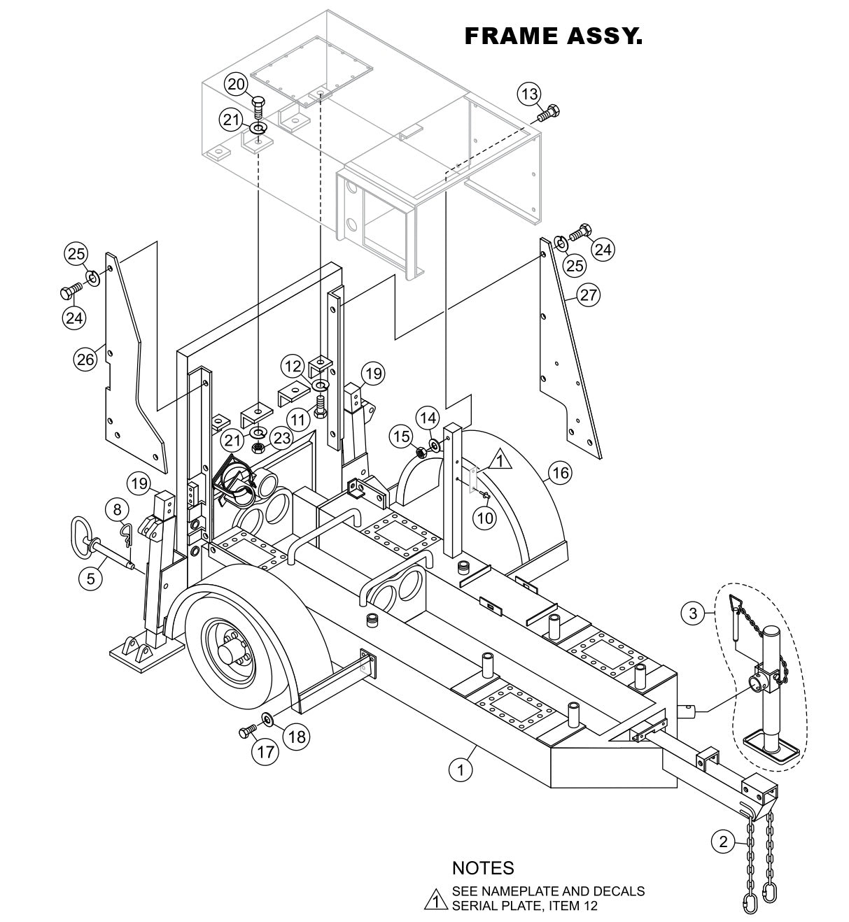 Frame Assembly Parts-LS400, LS500 DEUTZ F4L2011, BF4L2011 Diesel Engine
