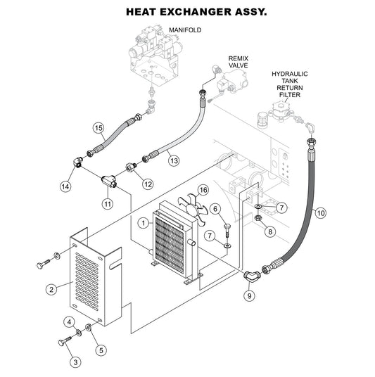 Heat Exchanger Assembly Parts-LS400, LS500 DEUTZ F4L2011, BF4L2011 Diesel Engine