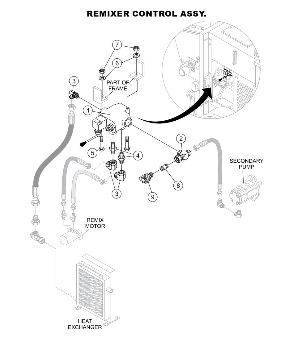 Remixer Control Assembly Parts-LS400, LS500 DEUTZ F4L2011, BF4L2011 Diesel Engine
