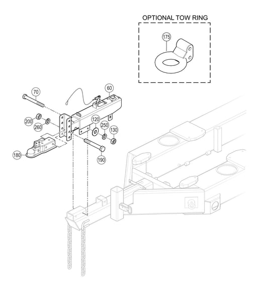 LS450 Trailer Hitch Assembly Parts
