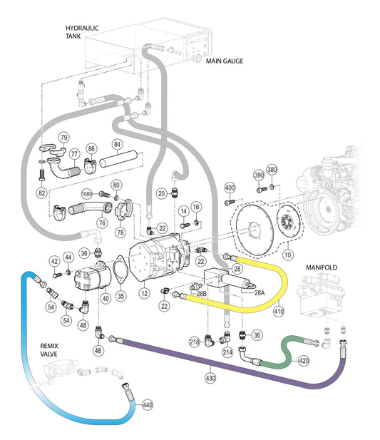 LS450 Hydraulic Pump Assembly Parts