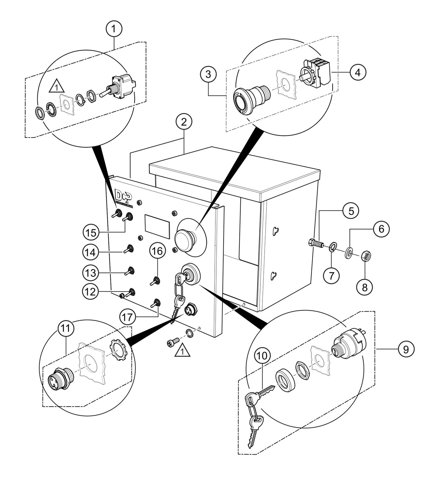 LS450 Control Box Assembly Parts