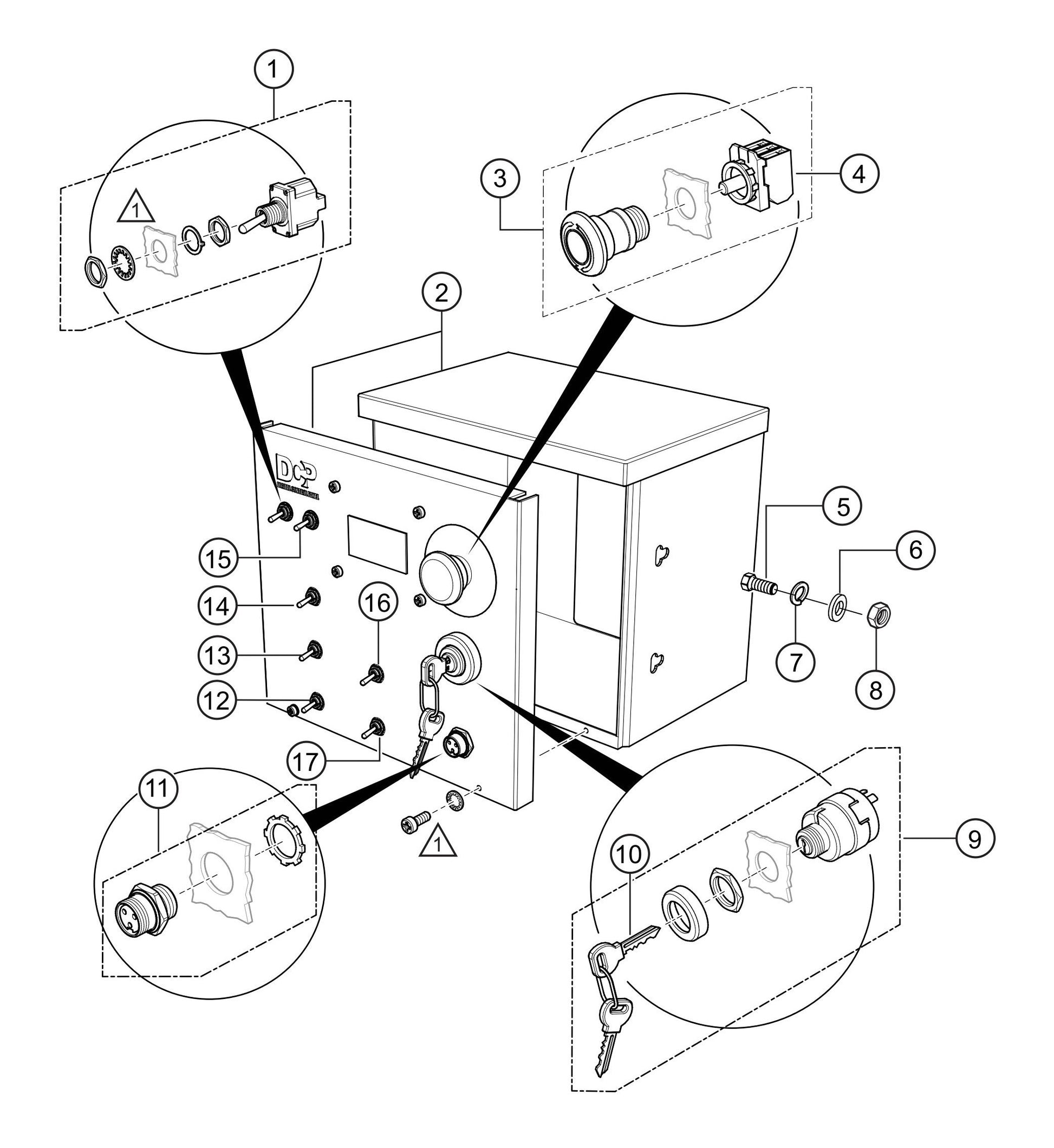 LS450 Control Box Assembly Parts