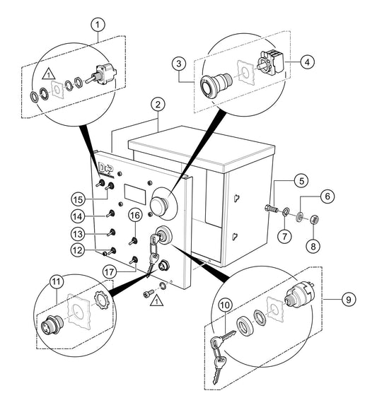 LS450 Control Box Assembly Parts