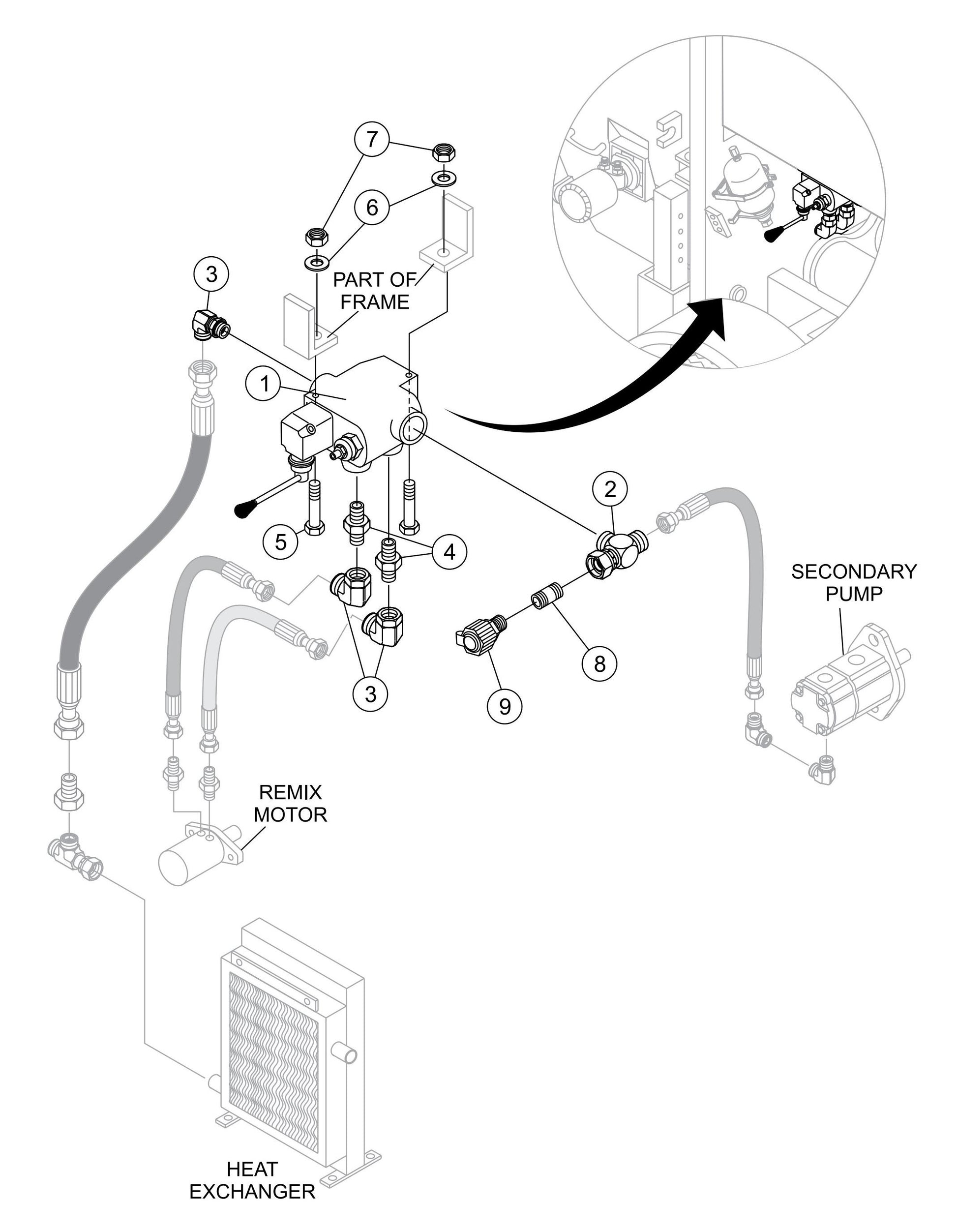 LS-60TD Remixer Control Assembly Parts