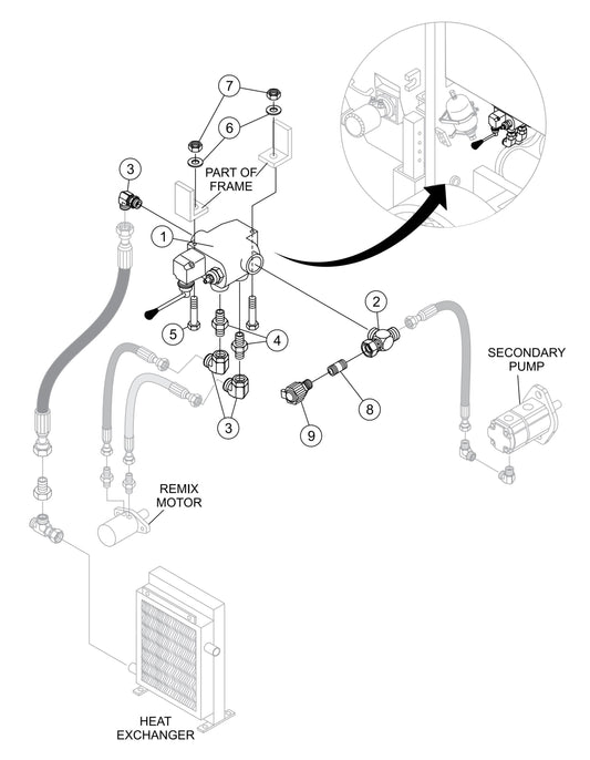 LS-60TD Remixer Control Assembly Parts