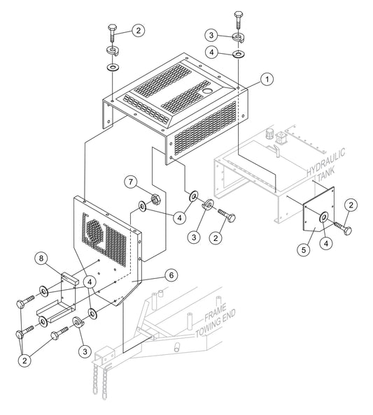 LS-60TD Engine Cover Assembly Parts