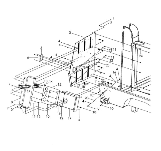 Maxi-Lite Hydraulic Tower-LSC 100 Control Panel Mounting Parts By Allmand