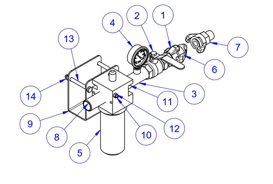 VLP2424,  VLP3036  Lubricator Kit Assembly Parts by Allen Engineering