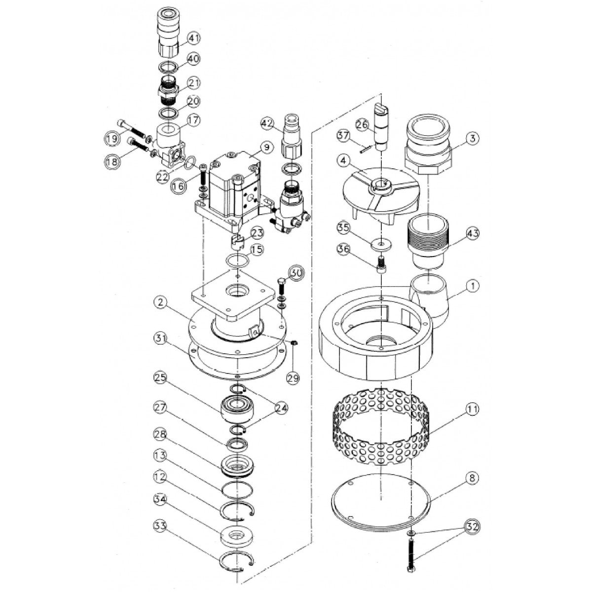 LWP 2 Submersible Pump Parts By Atlas Copco