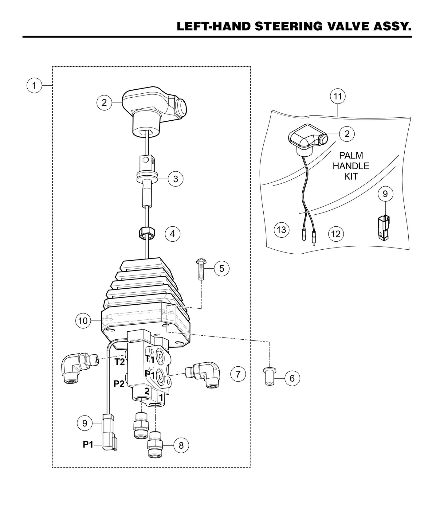 STXDF Left-Hand Steering Valve Assembly