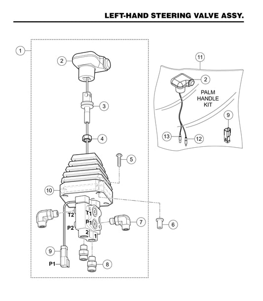 STXDF Left-Hand Steering Valve Assembly