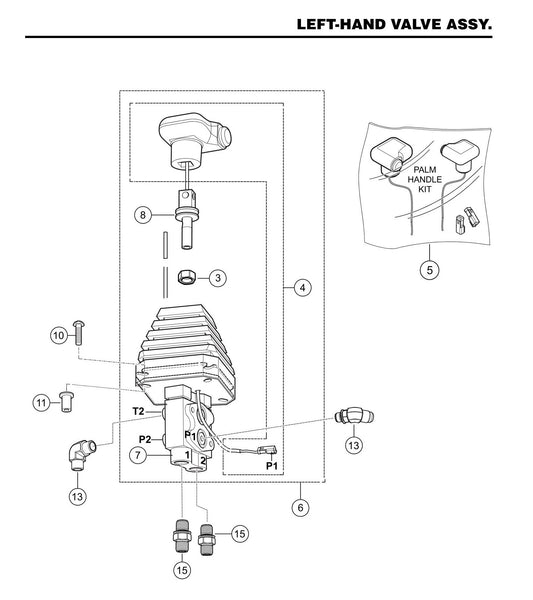 STX6H Left-Hand Valve Assembly