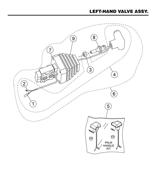 HHXD5 Left-Hand Valve Assembly