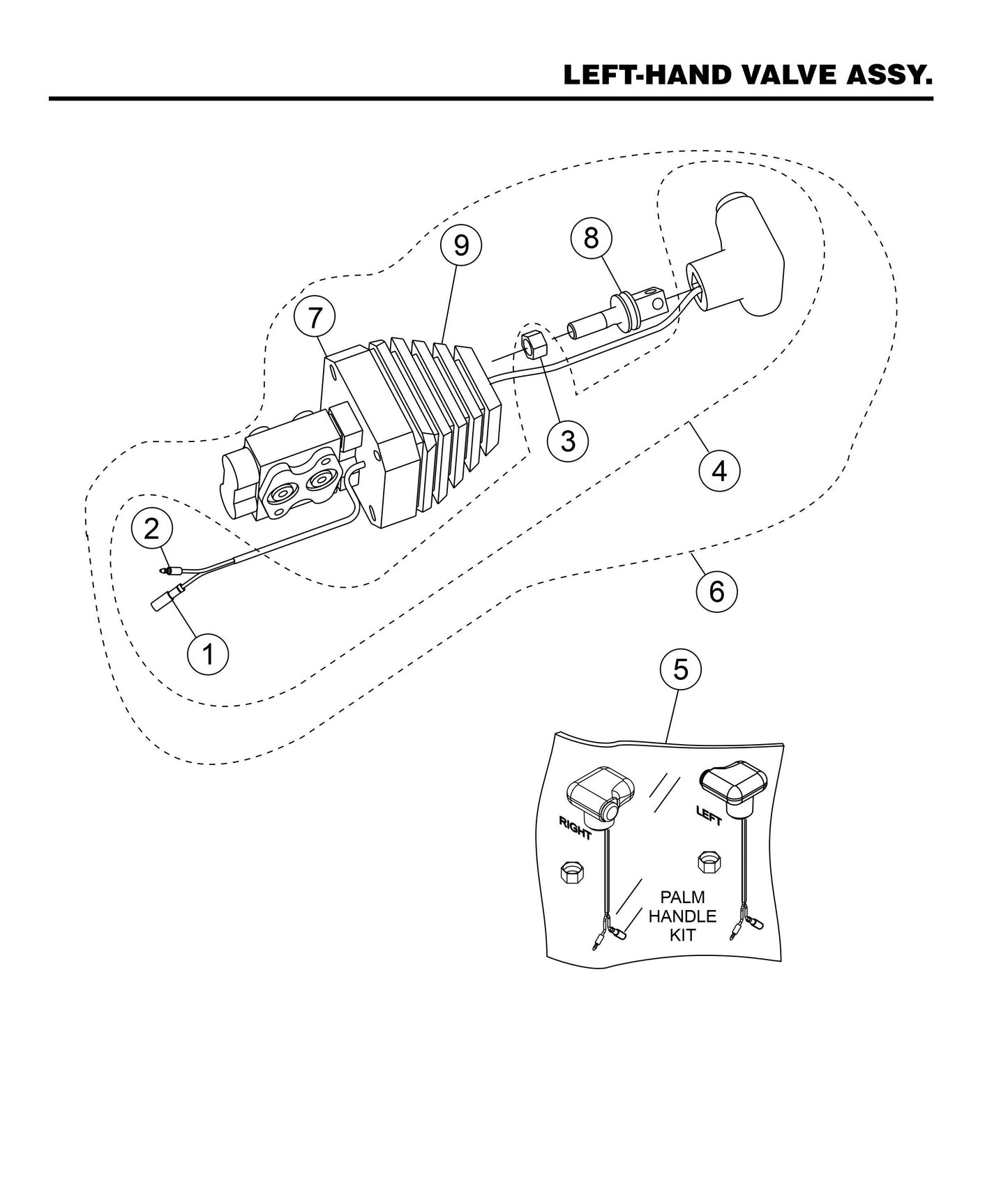 HHXG5 Left-Hand Valve Assembly