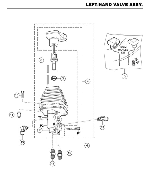 HTX6H Left-Hand Valve Assembly