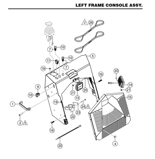 HTX6H Left Frame Console Assembly