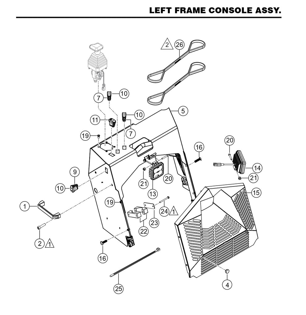 HTX6H Left Frame Console Assembly