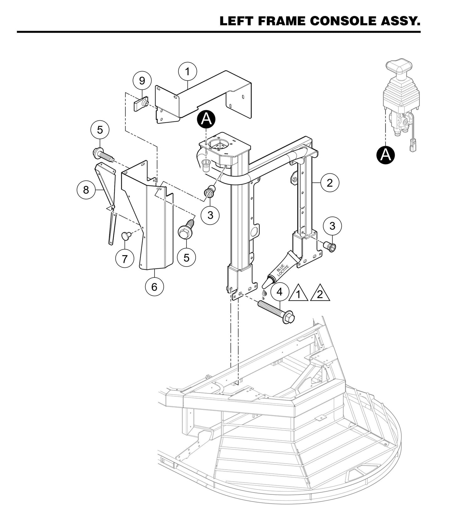 STXDF Left Frame Console Assembly