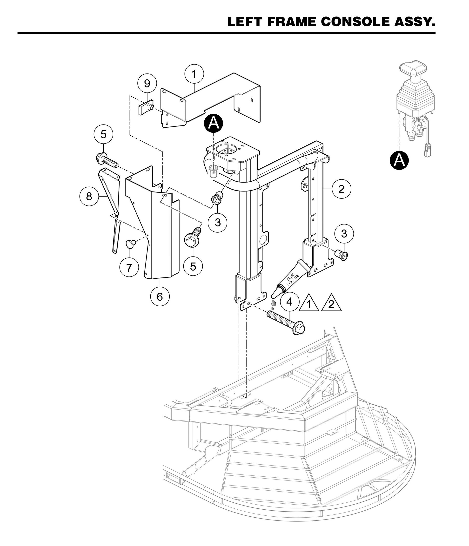 STXDF Left Frame Console Assembly