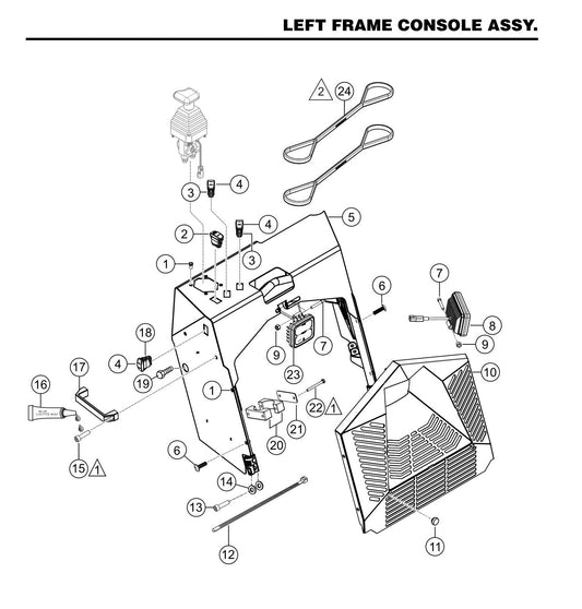 STX6H Left Frame Console Assembly