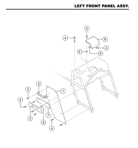 STXD6I Left Front Panel Assembly