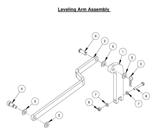 CC500MXL2 Leveling Arm Assembly