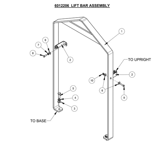 CC4120 /30EXL-3 Lift Bar Assembly