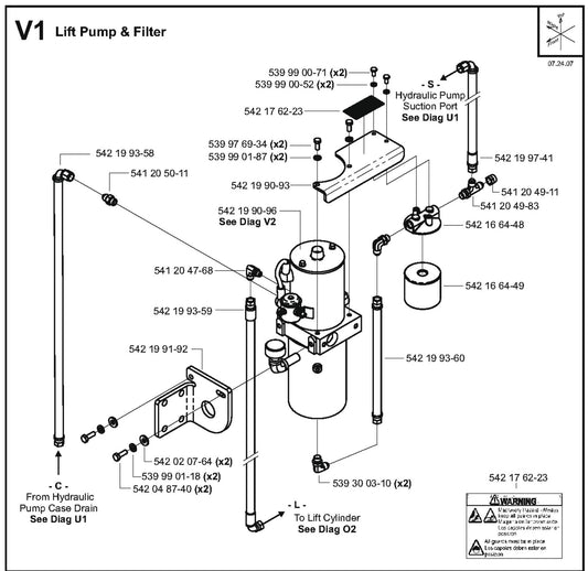Lift Pump and Filter Parts for FS8400 D By Husqvarna